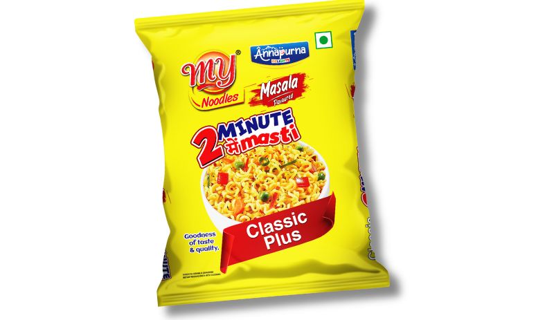 Two minutes noodles Packet Design for Annapurna Swadisht