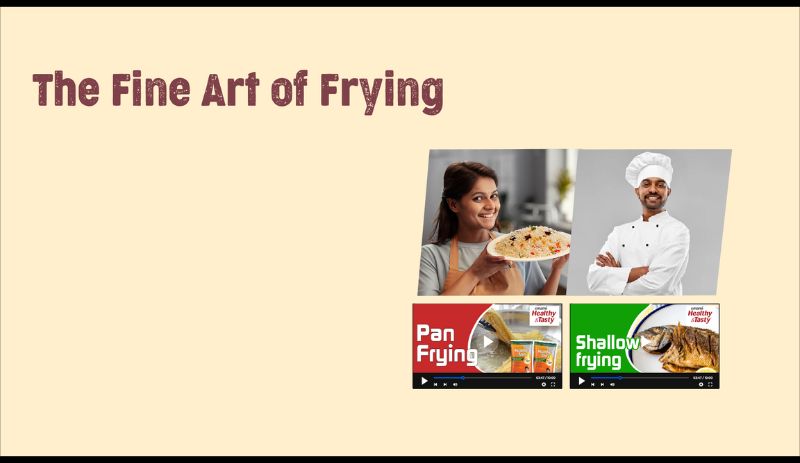 Poster of Fine art of frying with Emami Healthy and Tasty cooking oil