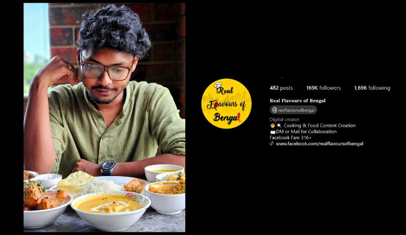 Image of Influencer from Real Flavours of Bengal