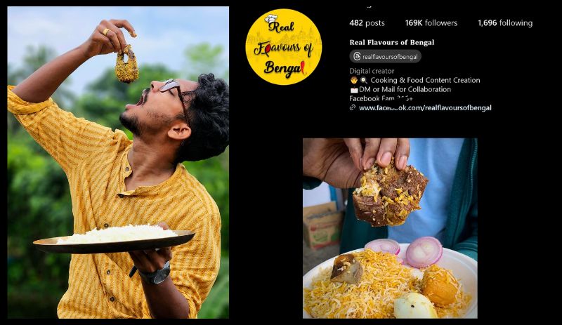 Image of Influencer from Real Flavours of Bengal