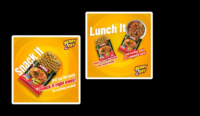 Posters of Zimba's Ready to Eat Noodles